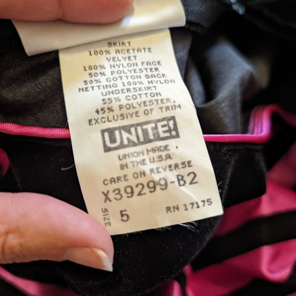 Bonnie Jean NY black and pink formal dress with cute flowers size 5 - Picture 7 of 8